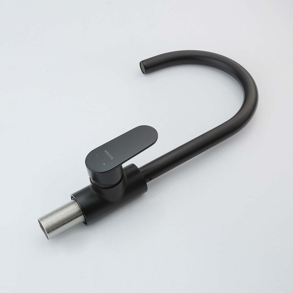 Смеситель для кухни Aquatek Ника AQ1882MB, чёрный матовый - фото 4