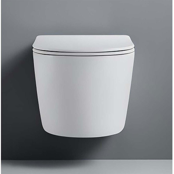 Унитаз подвесной безободковый Aquatek Либерти AQ1999T-00 с крышкой микролифт (система смыва Торнадо) - фото 4