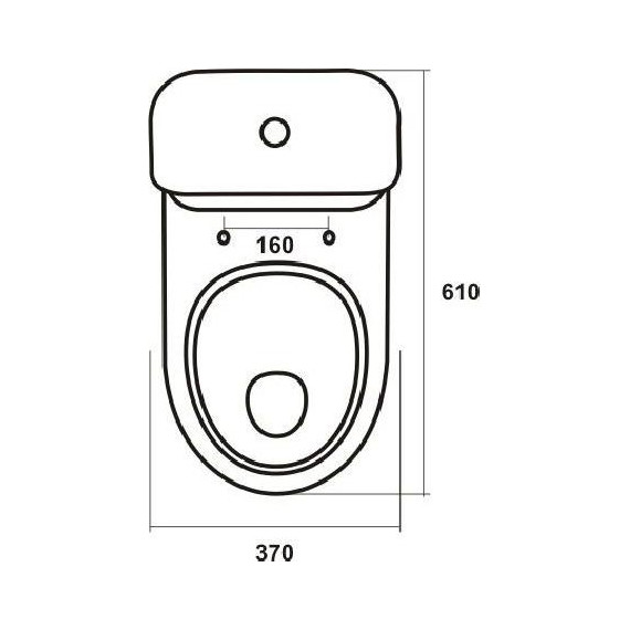 Унитаз напольный Sanita Стандарт эконом WC.CC/Standart/1-P/WHT.G/S1 с крышкой полипропилен - фото 5