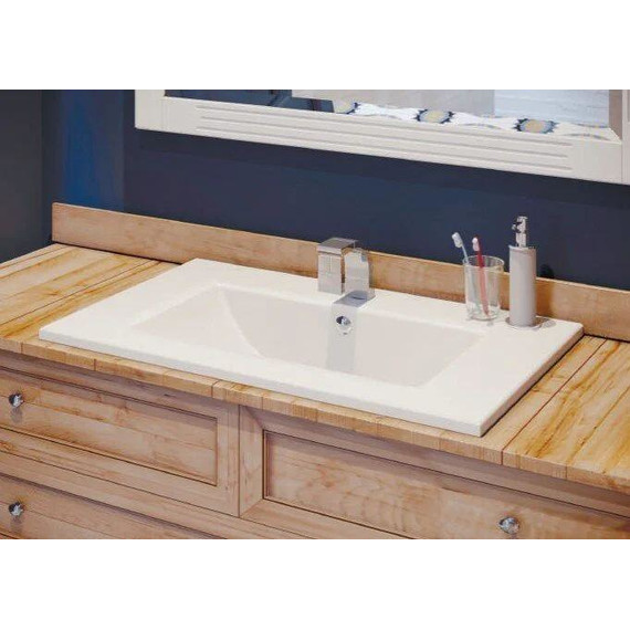 Раковина врезная Sanita Luxe Quadro 90 см WB.FN/Quadro/90-C/WHT.G/S1 - фото 3