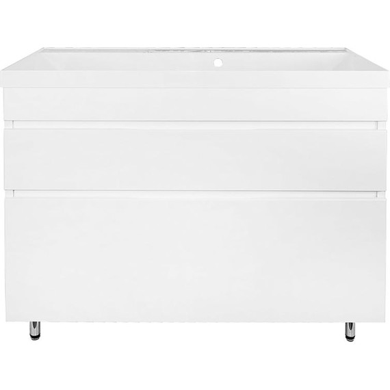 Тумба напольная с раковиной AN Эстелла 100 см, белый - фото 4