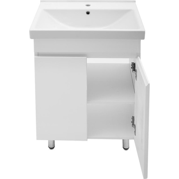 Тумба напольная с раковиной AN Сабина 60 см, белый - фото 3