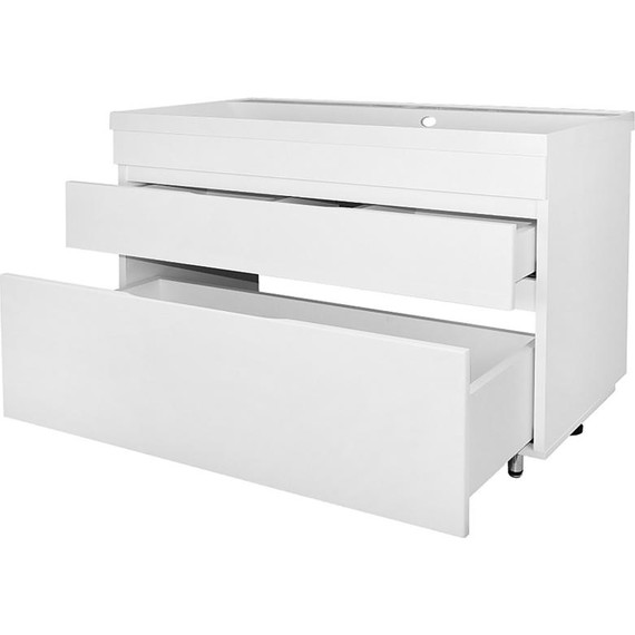 Тумба напольная с раковиной AN Эстелла 100 см, белый - фото 3