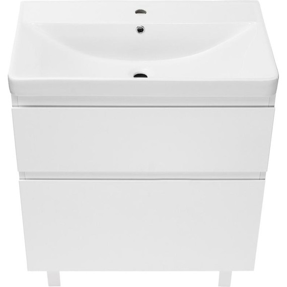 Тумба напольная с раковиной AN Сандра 70 см, белый - фото 4