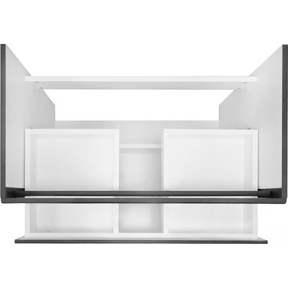 Тумба напольная с раковиной AN Эстелла 80 см, графит - фото 7