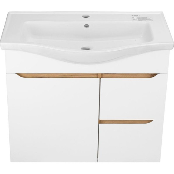 Тумба напольная с раковиной AN Келли 80 см, белый - фото 6