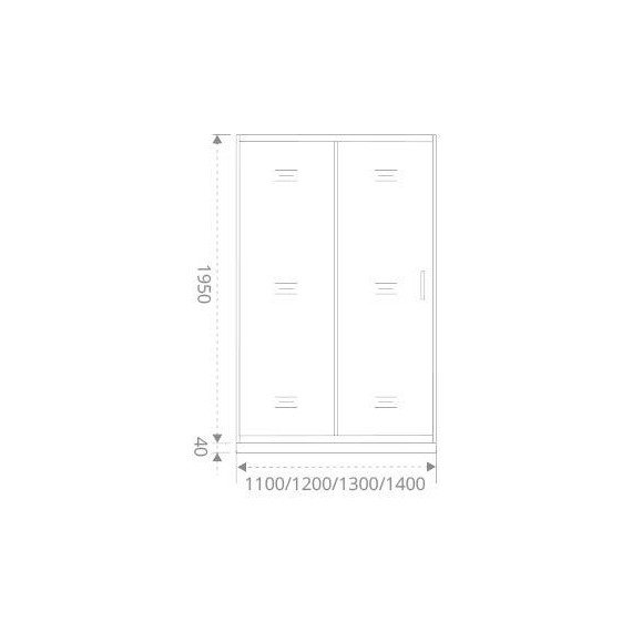 Душевая дверь Bas Antares WTW-140-C-CH 140 см хром/прозрачное - фото, картинка 6 Душевая дверь Bas Antares WTW-140-C-CH 140 см хром/прозрачное - фото 6