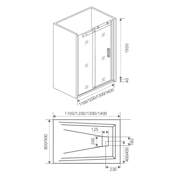 Душевая дверь Bas Galaxy WTW-140-C-CH 140 см хром/прозрачное - фото 7