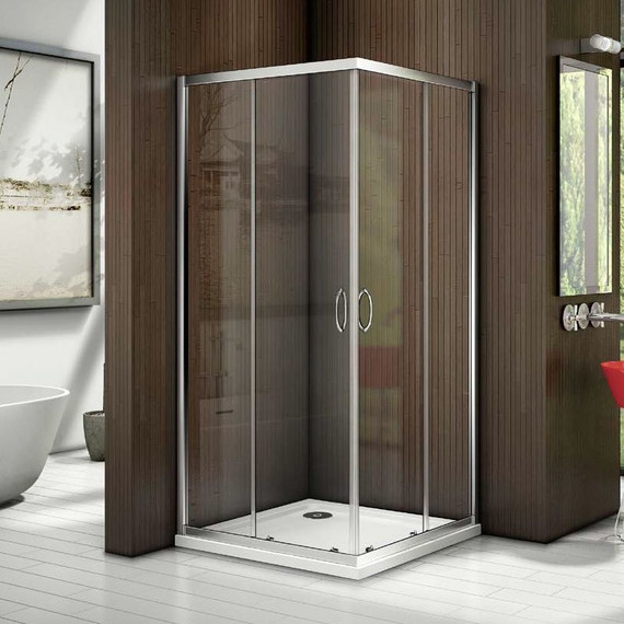 Душевое ограждение Bas Infinity CR-90-C-CH 90х90 см, хром/прозрачное - фото, картинка 3 Душевое ограждение Bas Infinity CR-90-C-CH 90х90 см, хром/прозрачное - фото 3