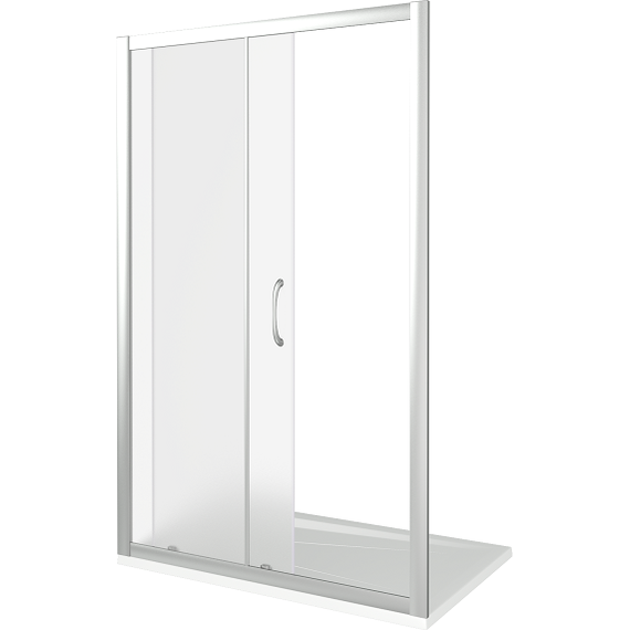 Душевая дверь Bas Latte WTW-130-G-WE 130 см алюминий/матовое - фото 5