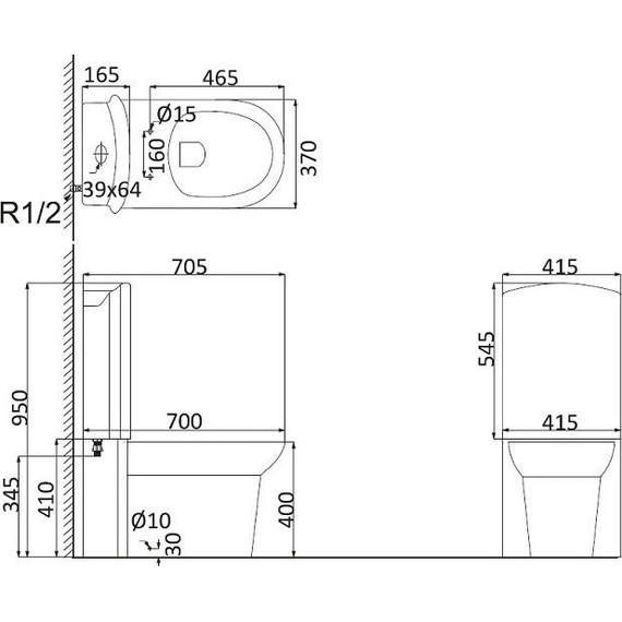 Унитаз-компакт Creo Ceramique LE MANS с крышкой микролифт - фото, картинка 4 Унитаз-компакт Creo Ceramique LE MANS с крышкой микролифт - фото 4