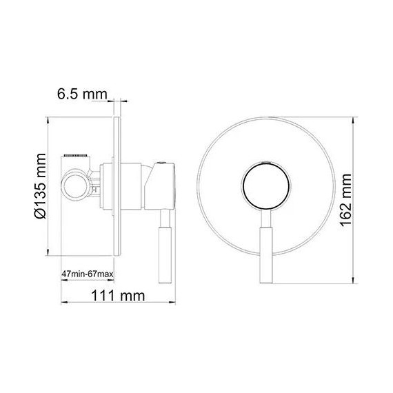 Смеситель для раковины настенный WasserKraft Main A41513 - фото 4