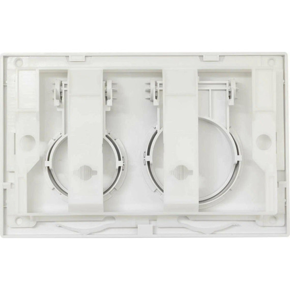 Кнопка смыва Aquanet AQ-PRO-02W, белый - фото, картинка 2 Кнопка смыва Aquanet AQ-PRO-02W, белый - фото 2