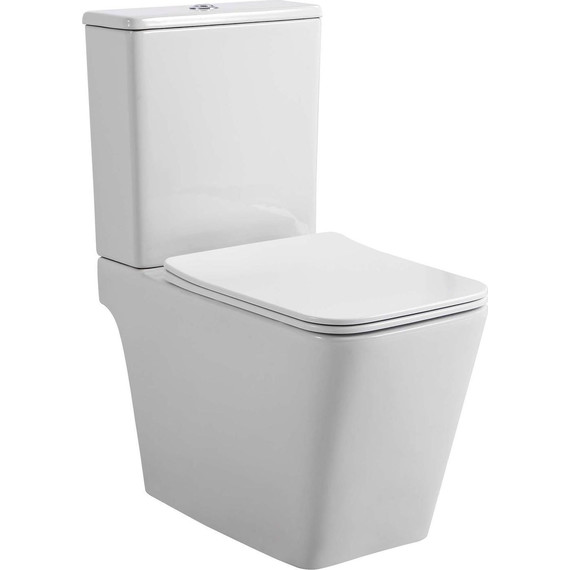 Унитаз-компакт безободковый Aquatek Либерти AQ1263NT-00 с тонкой крышкой микролифт (система смыва Торнадо) - фото 4