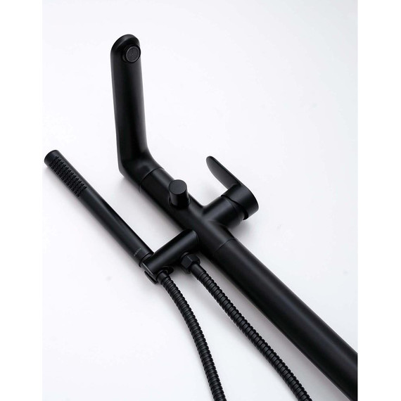 Смеситель для ванны Aquatek Ника AQ1845MB, чёрный матовый, Цвет производителя: чёрный матовый - фото 5