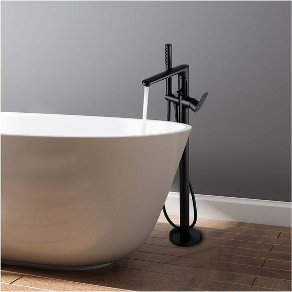 Смеситель для ванны Aquatek Ника AQ1845MB, чёрный матовый, Цвет производителя: чёрный матовый - фото 8