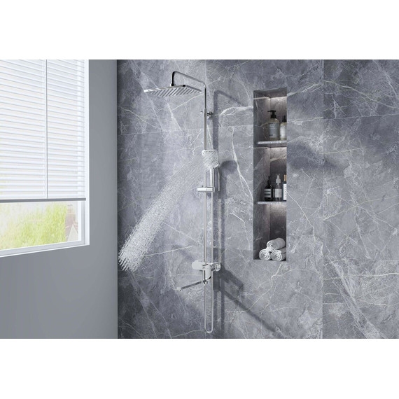 Душевая стойка Aquatek Ника AQ2840CR, Цвет производителя: хром - фото, картинка 14 Душевая стойка Aquatek Ника AQ2840CR, Цвет производителя: хром - фото 14