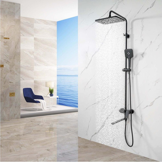 Душевая стойка Aquatek Ника AQ2840MB, чёрный матовый, Цвет производителя: чёрный матовый - фото 4