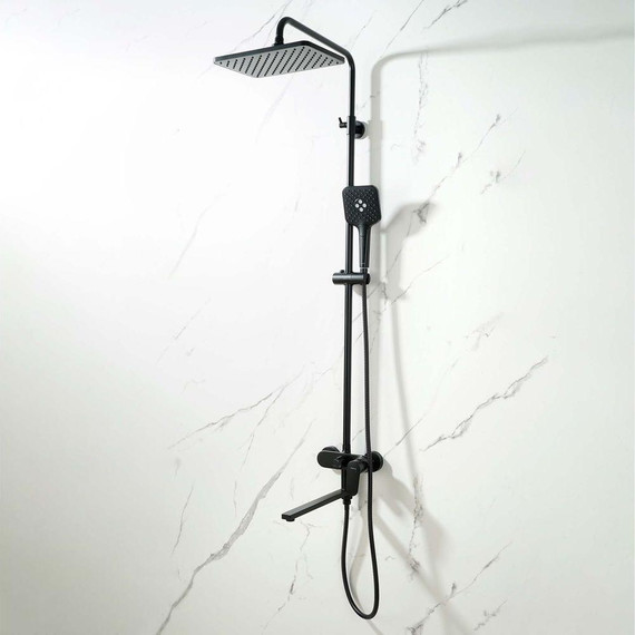 Душевая стойка Aquatek Ника AQ2840MB, чёрный матовый, Цвет производителя: чёрный матовый - фото 8