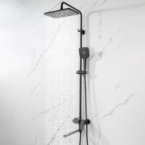 Душевая стойка Aquatek Ника AQ2840MB, чёрный матовый, Цвет производителя: чёрный матовый - фото 9