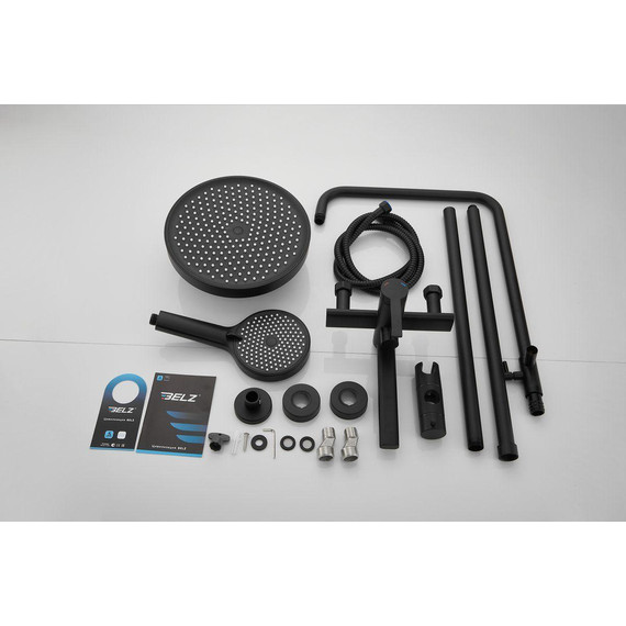 Душевая стойка Belz B24813-7, чёрный матовый - фото 21