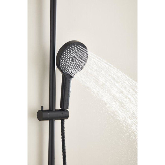 Душевая стойка Belz B24813-7, чёрный матовый - фото 44