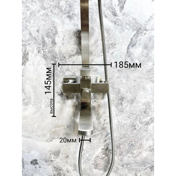 Душевая стойка Belz B24817-1, сатин - фото 15