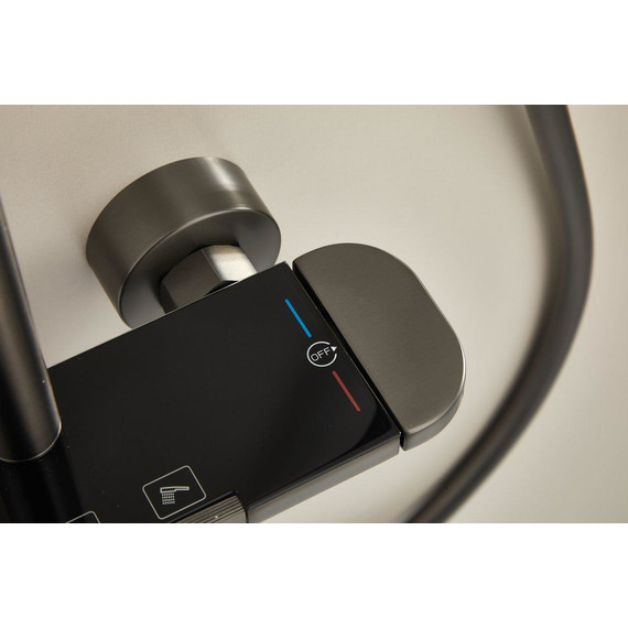 Душевая стойка Belz B25713-3, оружейная сталь - фото 5