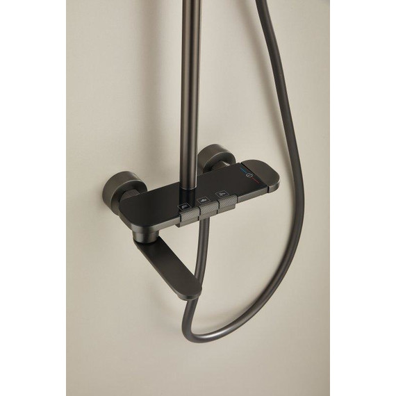 Душевая стойка Belz B25713-3, оружейная сталь - фото 9