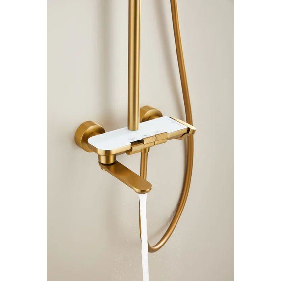 Душевая стойка Belz B25713-5, золото матовое - фото 11