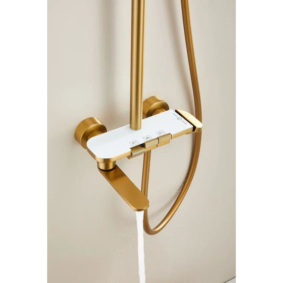 Душевая стойка Belz B25713-5, золото матовое - фото 12