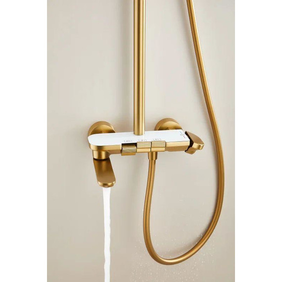 Душевая стойка Belz B25713-5, золото матовое - фото 14