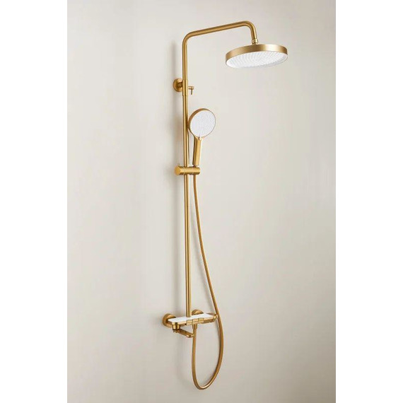 Душевая стойка Belz B25713-5, золото матовое - фото 2