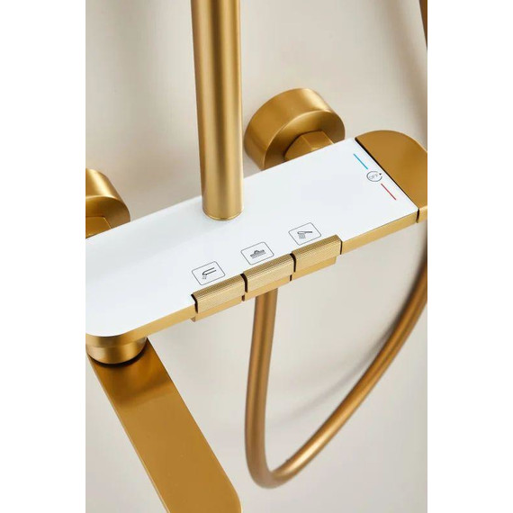 Душевая стойка Belz B25713-5, золото матовое - фото 26