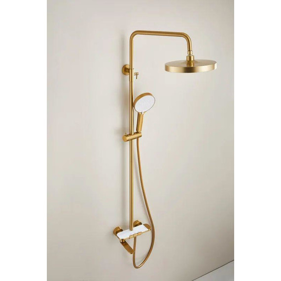 Душевая стойка Belz B25713-5, золото матовое - фото 4