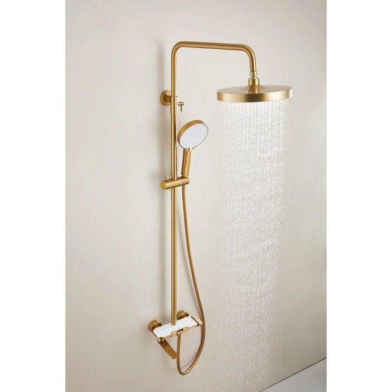 Душевая стойка Belz B25713-5, золото матовое - фото 8