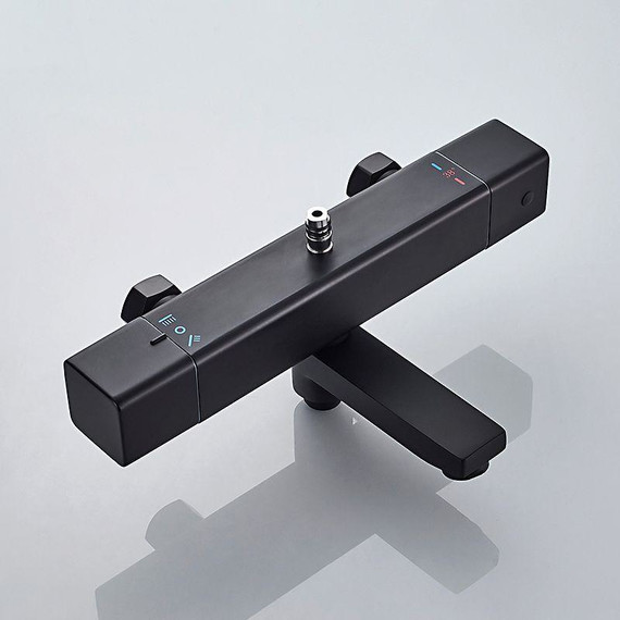 Душевая стойка с термостатом Ledeme L2424B, чёрный - фото 2