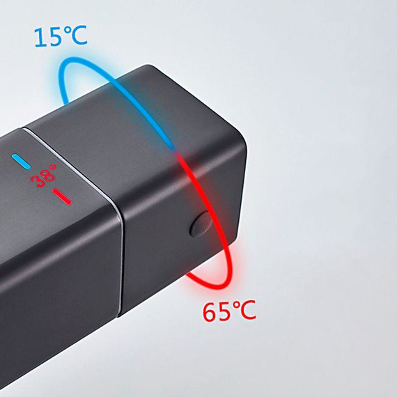 Душевая стойка с термостатом Ledeme L2424B, чёрный - фото 6