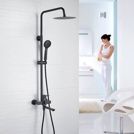 Душевая стойка Ledeme L2480B, чёрный - фото 3