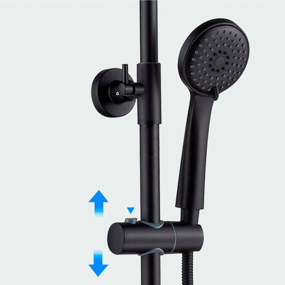 Душевая стойка Ledeme L2480B, чёрный - фото 6