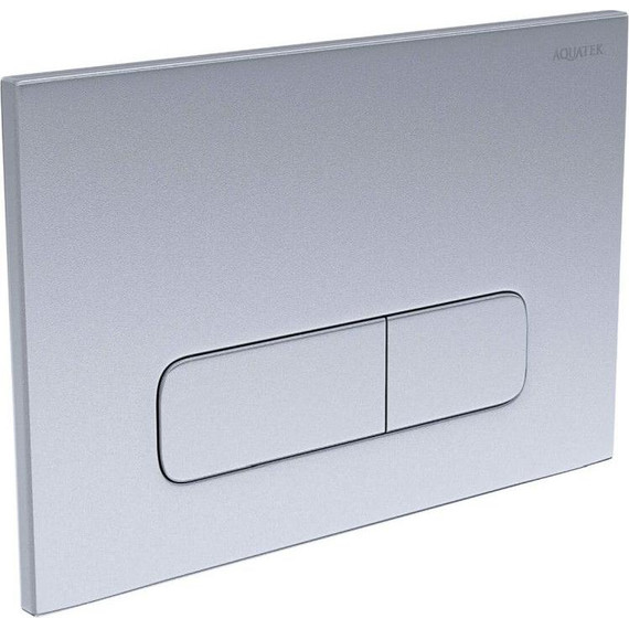 Кнопка смыва Aquatek PNS-0000008, хром матовый - фото 2