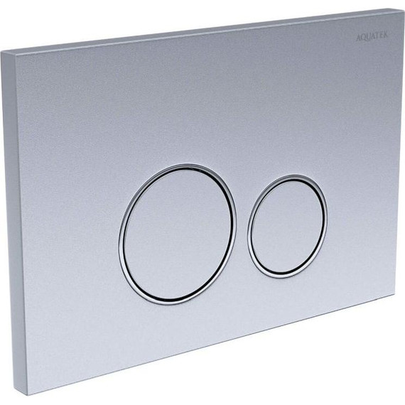 Кнопка смыва Aquatek PNS-0000013, хром матовый - фото 2