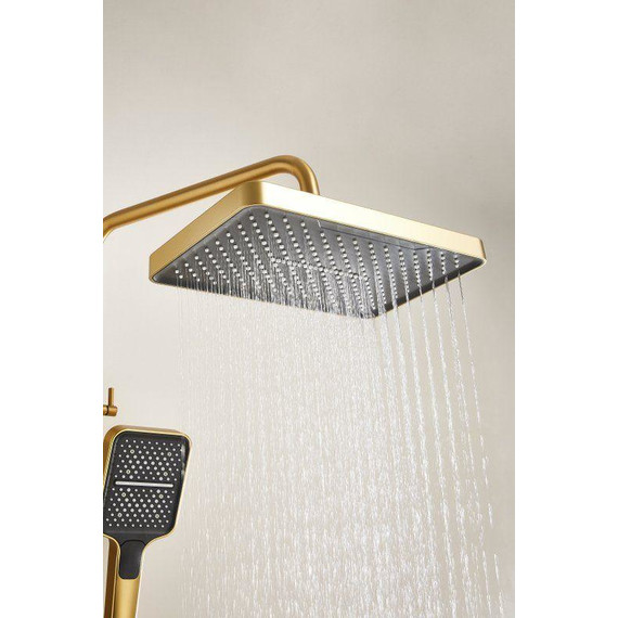 Душевая стойка Belz B24658-5, золото матовое - фото 15