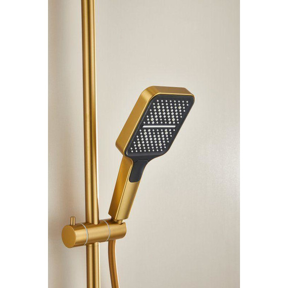 Душевая стойка Belz B24658-5, золото матовое - фото 16