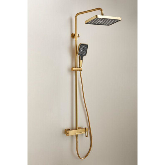 Душевая стойка Belz B24658-5, золото матовое - фото 7