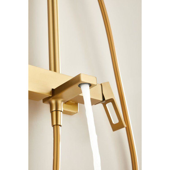 Душевая стойка Belz B24658-5, золото матовое - фото 27