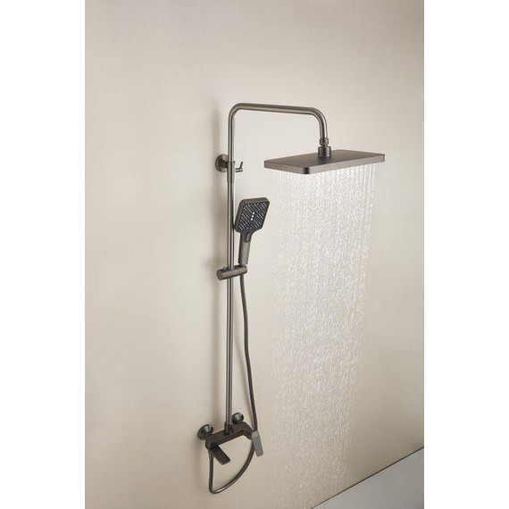 Душевая стойка Belz B24715-3, оружейная сталь - фото 9