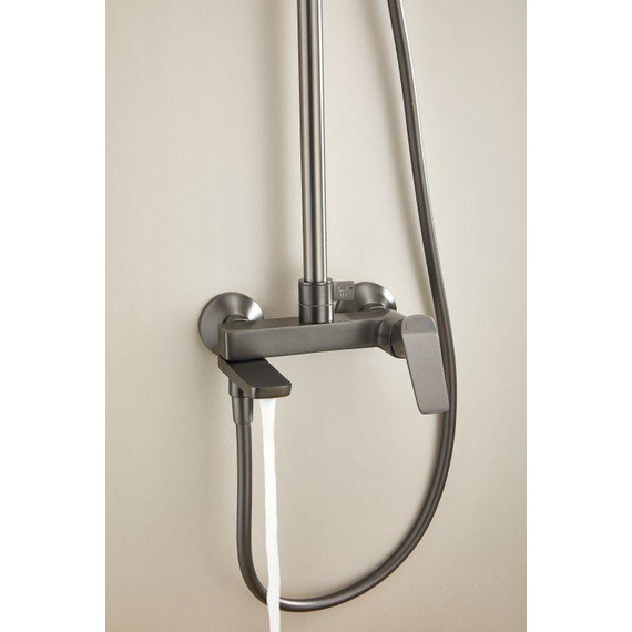 Душевая стойка Belz B24715-3, оружейная сталь - фото 11