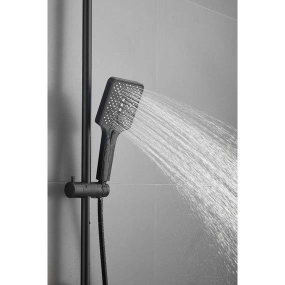 Душевая стойка Belz B24715-7, чёрный матовый - фото 9