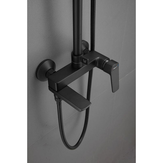 Душевая стойка Belz B24715-7, чёрный матовый - фото 10